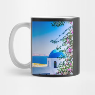 Aesthetic island photo with flowers Mug